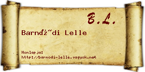 Barnódi Lelle névjegykártya